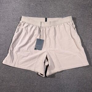 VRST‎ Accelerate Running Shorts Mens M Silver Shadow 5" Unlined Stretch Wicking